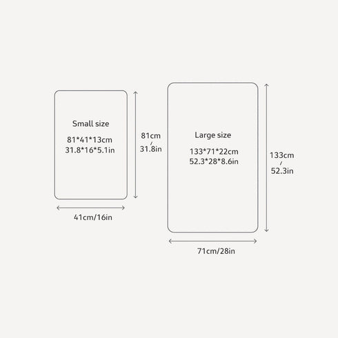 Nos draps housse existent en plusieurs tailles selon la taille du matelas de votre bébé