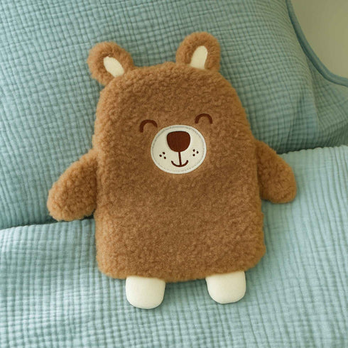 La peluche bouillotte pour bébé Bellemoon diffuse une chaleur apaisante et devient un compagnon réconfortant pour les nuits comme pour les petits chagrins.