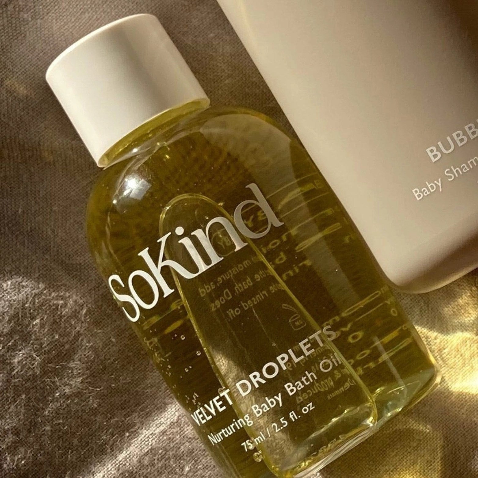 Huile de bain nourrissante pour bébé SoKind - Velvet Droplets