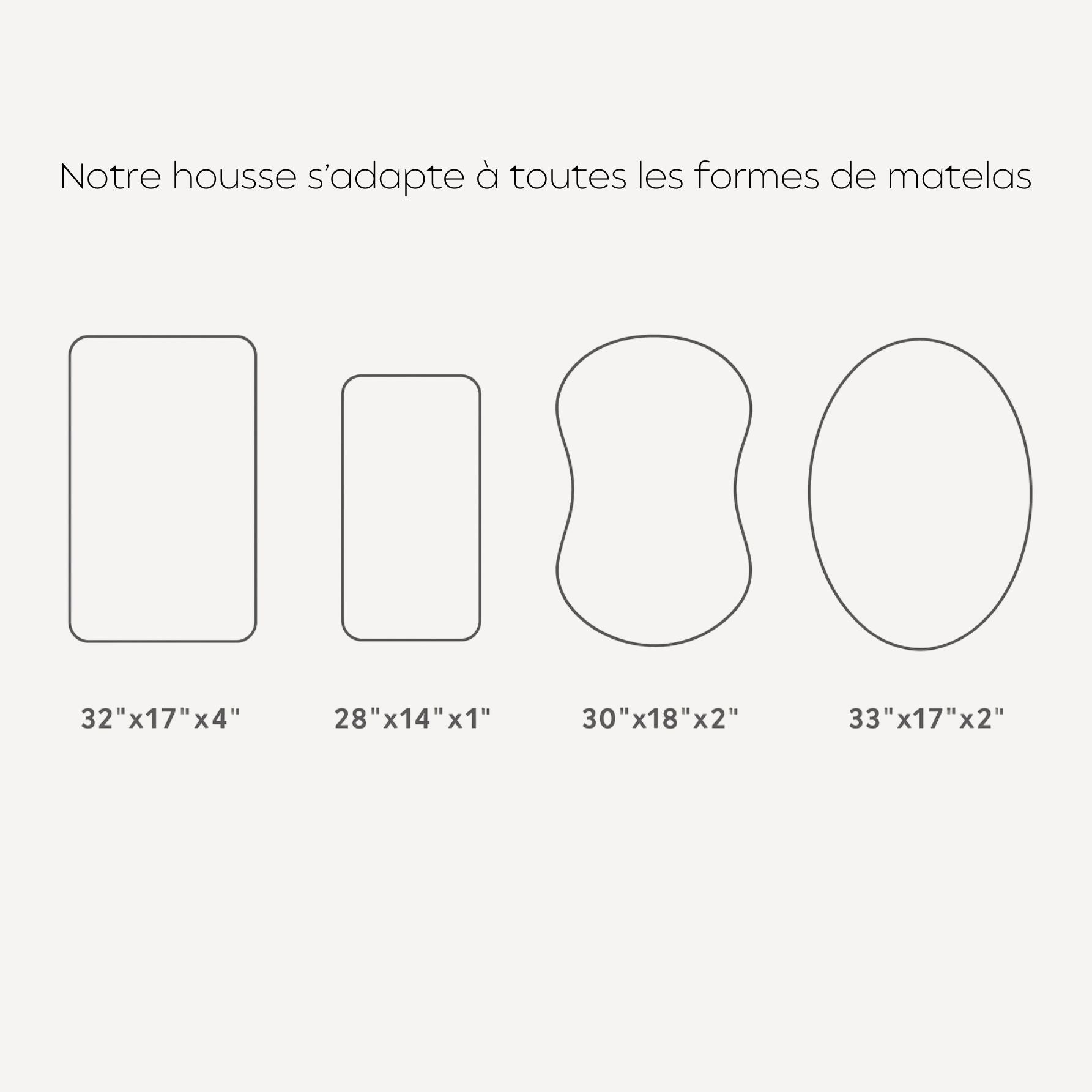 Nos draps housse sont ajustable selon la forme du matelas de votre bébé