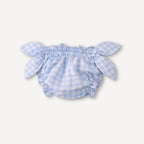 Bloomer de bain bébé vichy bleu Matholie style rétro